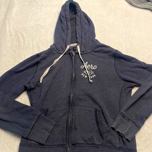 Navy blue zip up Aeropostale jacket size XL